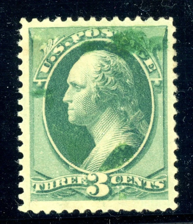 EFO 184 MINT NH (CAT $325) TWO HEAVY INK SMEARS TOP AND LEFT --OFFSET ON GUM - Image 1 of 2