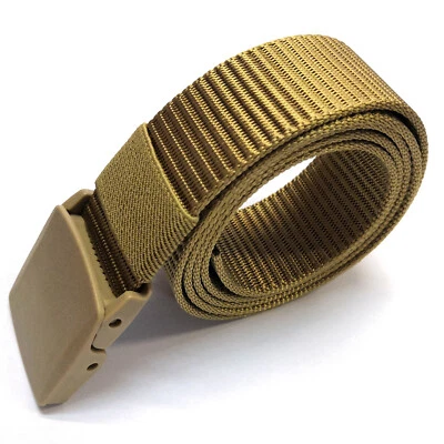 Nuevo Cinturón de tela de lona táctico militar informal para hombre al aire libre Foto 1 de 4