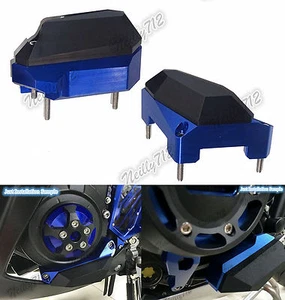 Engine Stator Clutch Cover Crash Pad Sliders Blue For YAMAHA YZF R25 R3 MT-03 - Picture 1 of 12