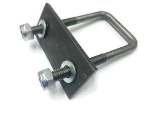 M12 Square U Bolts With Back Plates U-Bolt For Boat And Live Stock Trailers - Picture 1 of 6