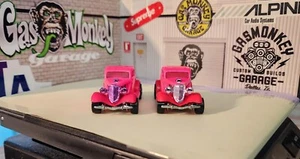 👓Hot Wheels 1994🔥3-Window '34 Ford Pink⭐7-SP⚡CHROME Vari From FORD Gift 5-PACK - Picture 1 of 7