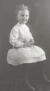Glass Plate Negative Sweet Little Girl Buttonup Boots Big Belt Victorian #12 PH1 - Picture 1 of 3