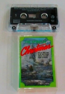HOLIDAY WILLIE NELSON JOHNNY CASH SPIRIT OF CHRISTMAS CASSETTE 1984 EXCELLENT - Picture 1 of 3