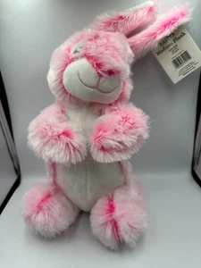 Easter Bunny Rabbit Plush 14" Pink and White Super Soft - Picture 1 of 4