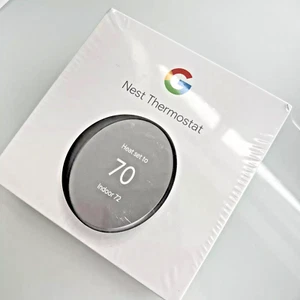 Google Nest Thermostat ~Charcoal~ Smart Programmable NEW SEALED ~ FREE SHIPPING - Picture 1 of 1