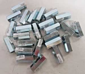 Lote 25 Tuercas de Acoplamiento de Varilla Hexagonal Hillman 1/2-13 X 1 3/4 Conectores de Varilla Roscada Zinc - Imagen 1 de 3