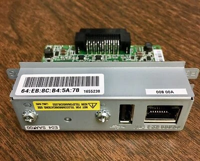 爱普生 C32C824A8811 UB-E04 Connect-It 以太网接口 2 端口 - 1 x 网络 — 第 1/2 张图片