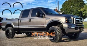 Paintable Black OE Style Fender Flare Set Fits 99-07 Ford F250 F350 Super Duty - Picture 1 of 4