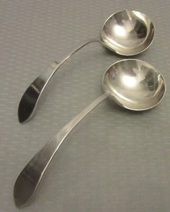 Frank M Whiting Sterling Silver ADAM Cream Sauce Ladles Pair 1944 MCM 5-1/4" 2P - Picture 1 of 8