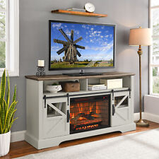60" 1500W Electric Fireplace TV Stand w/Remote Console for Up to 70" TVs
