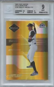 Ubaldo Jimenez 2005 Leaf Limited Gold Spotlight Rookie #11/25 - BGS 9! - Picture 1 of 1