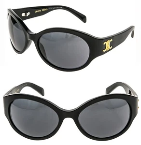 Celine 40271 Triomphe Paris Sonnenbrille schwarz grau Logo mit Seitenschutz Unisex CL40271I 01A - Bild 1 von 10