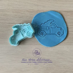 Camion Albero Jeep Auto Natale Formine Biscotti Cookie Cutter - Picture 1 of 1