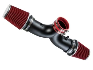 Red Filter Dual Twins Ram Air Intake Kit For 2005-2010 Commander 5.7L V8 - Bild 1 von 6
