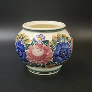 Jarrón jardinero vintage de cerámica polaca ZF Kolo 143 pintado a mano sin tapa - Imagen 1 de 9