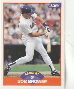 FREE SHIPPING-MINT-1989 Score Bob Brower #344 RANGERS - Picture 1 of 1