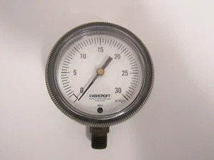 ASHCROFT BERYLLIUM KUPFER MEMBRAN MESSING SOCKEL ADJ - Bild 1 von 7