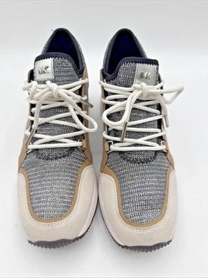 Zapatillas deportivas Michael Kors Liv Wedge Trainer cadena brillante para mujer talla 7,5 M Foto 1 de 4