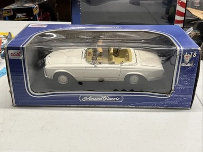 ANSON CLASSIC 1:18 SCALE MERCEDES BENZ 280 SL DIECAST! WHITE! NEW IN BOX! - Image 1 of 4