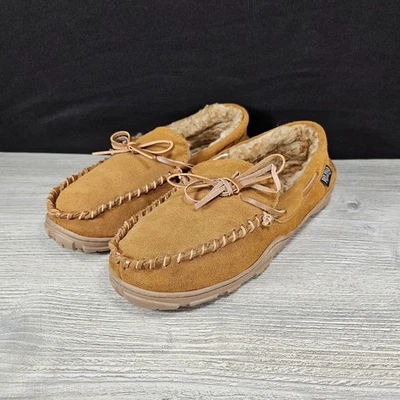 Zapatillas mocasín de gamuza RedHead para hombre 12M canela  Foto 1 de 4
