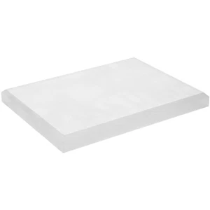 Plymor Frosted Acrylic Rectangular Beveled Display Base, 8" W x 6" D x 0.75" H - Picture 1 of 1