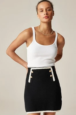 Minifalda pequeña de ganchillo J Crew Foto 1 de 4