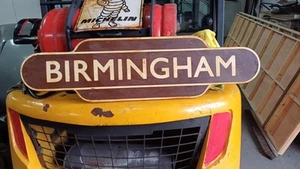 Birmingham Enamel Station Sign - Picture 1 of 1