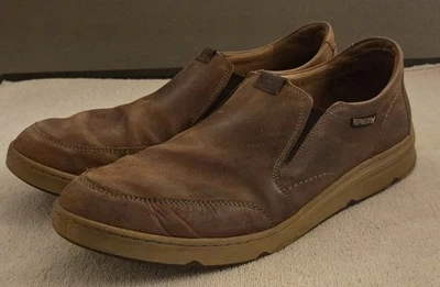 Mocasines informales Mephisto Twain/de cuero sin cordones para hombre talla 13 - marrón/tostado Foto 1 de 4