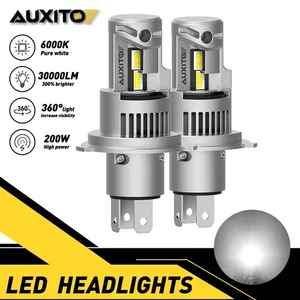 AUXITO Q16 CANBUS H4 9003 30000LM White Bright LED Headlight Bulbs High Low B A2 - Picture 1 of 10