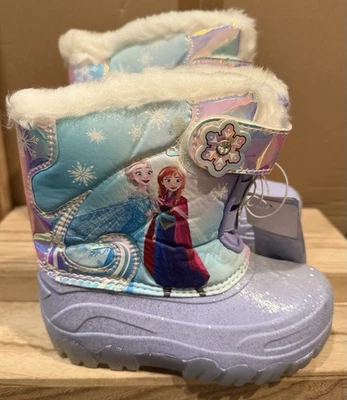 Toddler Girls Frozen Disney Winter Boots LIGHTUP BOOTS Elsa & Anna Size 11 A2000 - Image 1 of 4