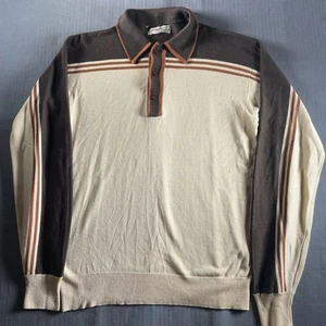 Vintage Kings Road Sears Striped Knit Polo Mens Medium Shirt Preppy Golf 70’s - Bild 1 von 8