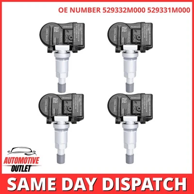 4x TYRE TPMS PRESSURE MONITORING SENSOR sensor FOR KIA HYUNDAI OPTIMA CADENZA - Image 1 of 4