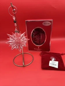 Waterford Crystal, 2012 Annual Snowstar with Enhancer Ornament 156409 - Picture 1 of 9