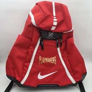 Nike Elite Quad Zip System Backpack Red /White Basketball Gym Sport Playmakers - Picture 1 of 13