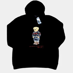 New Polo Ralph Lauren Men’s 1XB Black Polo Bear Hoodie Big & Tall Fleece NWT - Picture 1 of 7