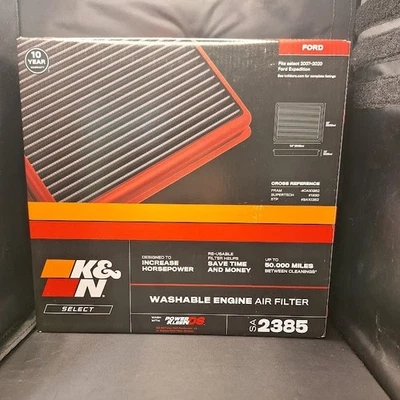 Filtro de aire de motor lavable K&N 2385 Select para Ford Expedition 2007-2020 Select Foto 1 de 4