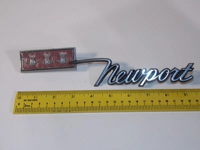 Vintage 1967 Chrysler Newport Quarter Panel Emblem Script OEM 2783583 - Image 1 of 4