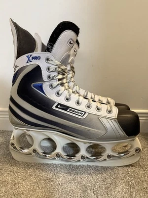 Raro Nike Vapor X PRO Blanco Senior Patines de Hockey sobre Hielo Talla 9 EE T Hojas Foto 1 de 4