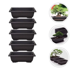 5 Pcs Rectangular Flower Pot Household Planter Rectangle Succulent - Picture 1 of 12