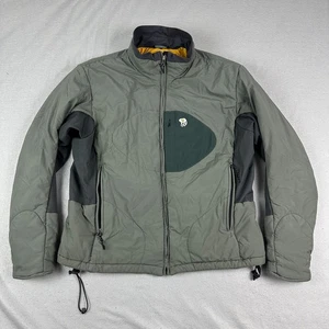 Mountain Hardwear Jacket Mens Large Softshell gray Quilted Insulated Full Zip - Picture 1 of 14