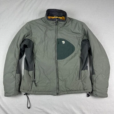 Mountain Hardwear Jacket Mens Large Softshell gray Quilted Insulated Full Zip - Image 1 of 4