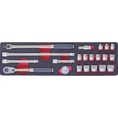 Koken 3286Z Z-EAL 3/8" (9.5mm) Socket Wrench Set of 21 Tools w/Case JPN - Image 1 of 4