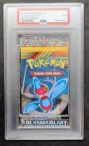 PSA 7 Black White Pokemon Plasma Blast Booster Pack Rare Error Misalignment - Picture 1 of 2