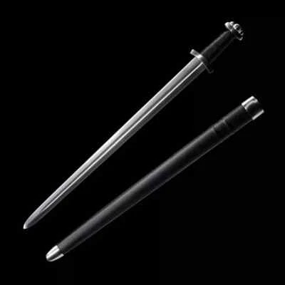 Espada Godfred vikinga de una mano espada funcional lista para la batalla con vaina de madera Foto 1 de 4