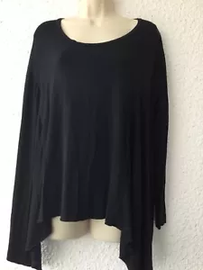 Imperial Black Long Sleeves Top.Size S/M/L Made in Italy - Picture 1 of 10