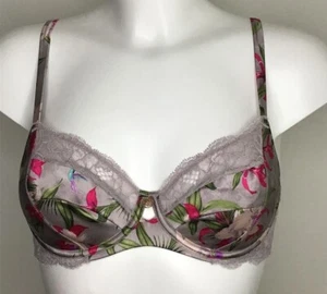 M&S Rosie Womens Silk & Lace Underwired Balcony  - Picture 1 of 4