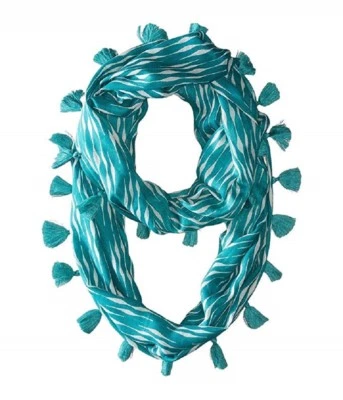 Echo Design Women's Circular Waves Loop Scarf, Caribbean Blue, One Size - Image 1 of 2