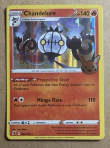 Pokemon Trick or Trade 2022 Chandelure 033/192 - Picture 1 of 1
