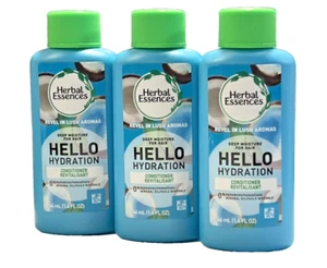 HERBAL ESSENCES HELLO HYDRATION Conditioner Revitalisant 3 Pack 1.4 fl oz NEW - Picture 1 of 2