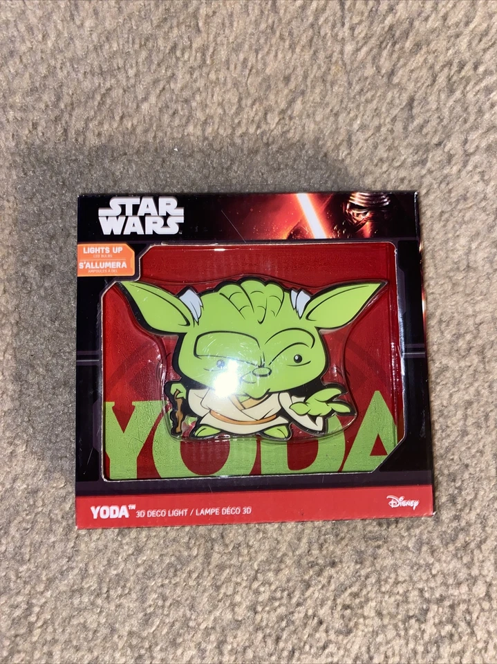 3D Light FX Star Wars Yoda 3D Deco Mini-Sized LED Wall Light